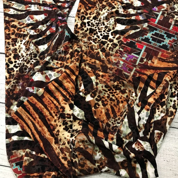 Kelly & Diane Animal Multiprint Pants BrandNew Sz8 - Picture 7 of 8